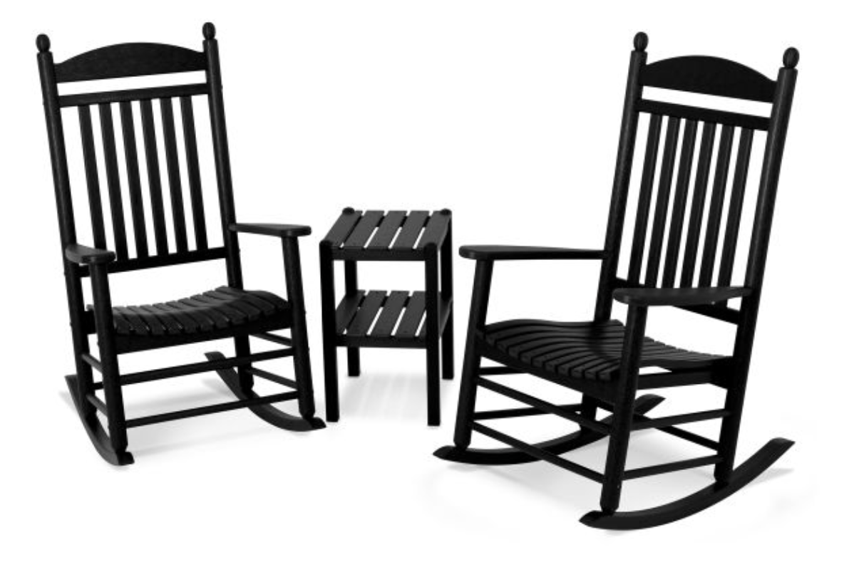 POLYWOOD® Jefferson 3-Piece Rocking Chair Set