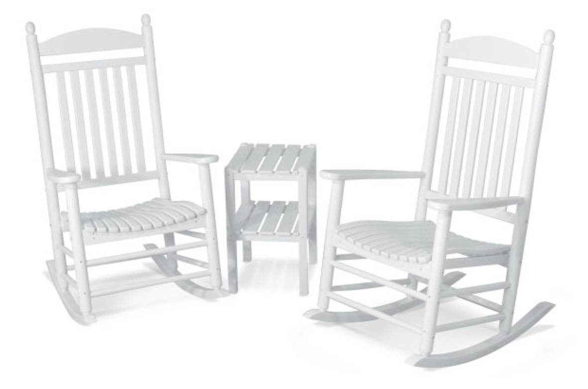 POLYWOOD® Jefferson 3-Piece Rocking Chair Set