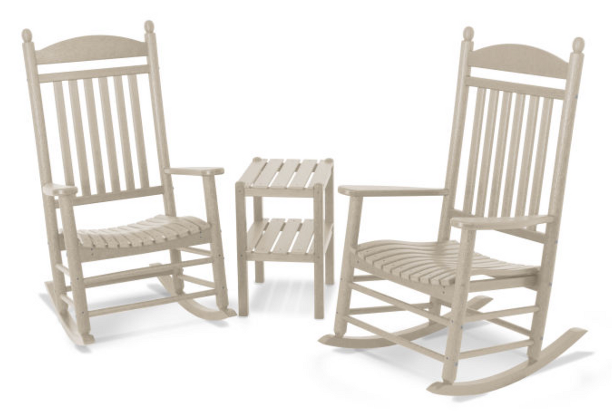 POLYWOOD® Jefferson 3-Piece Rocking Chair Set