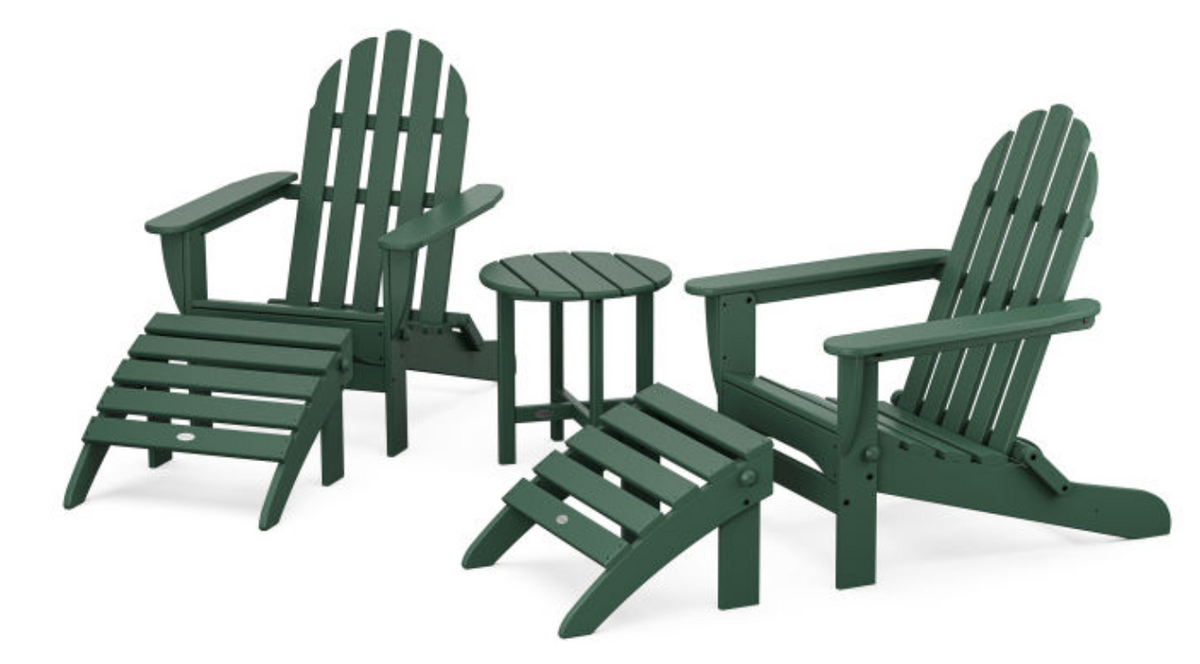 POLYWOOD® Classic Adirondack 5-Piece Casual Set