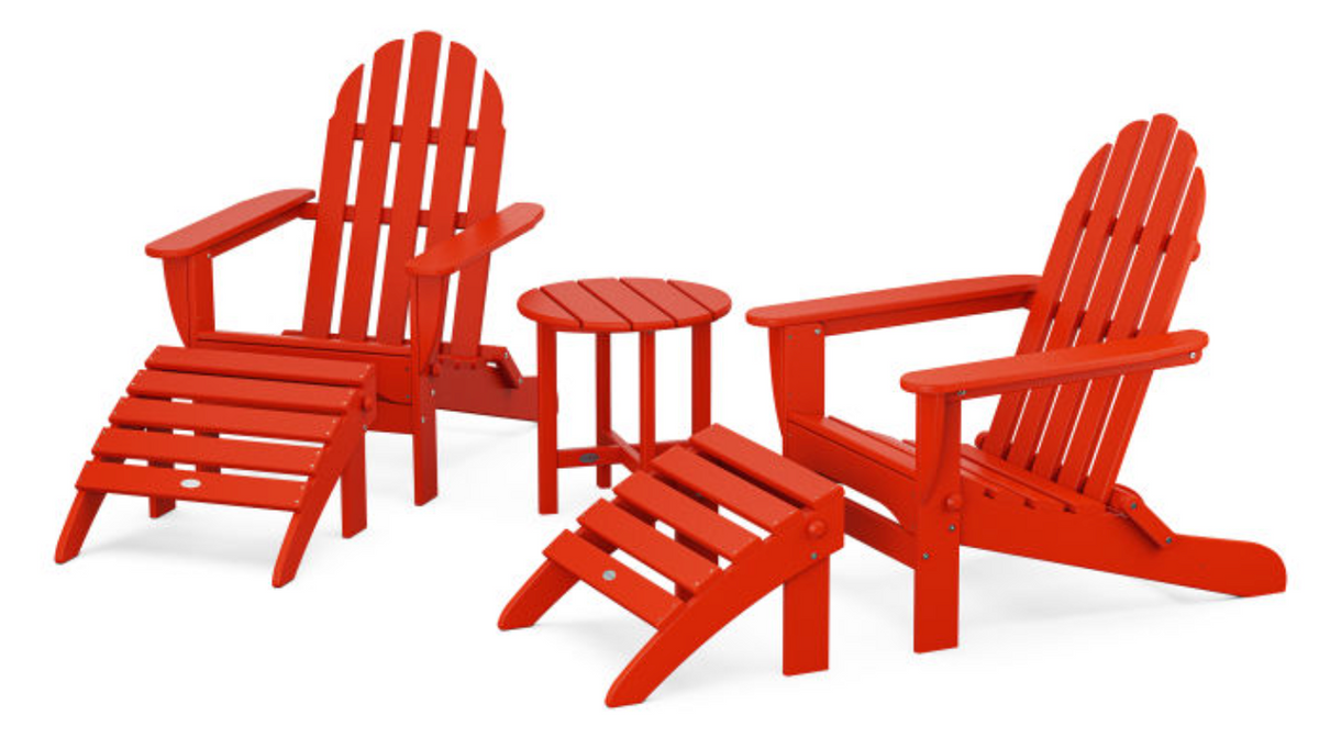 POLYWOOD® Classic Adirondack 5-Piece Casual Set