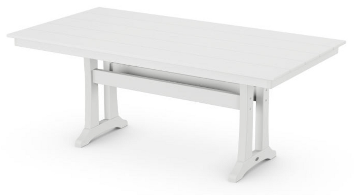 POLYWOOD® Farmhouse Trestle 37&quot; x 72&quot; Dining Table