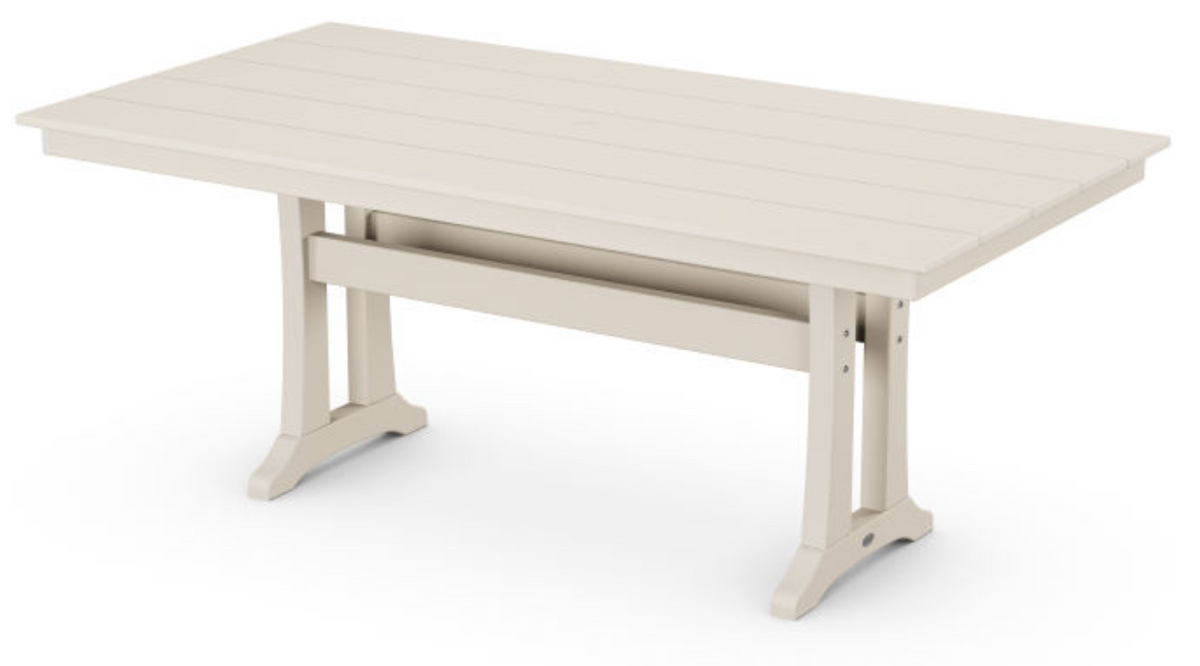 POLYWOOD® Farmhouse Trestle 37&quot; x 72&quot; Dining Table