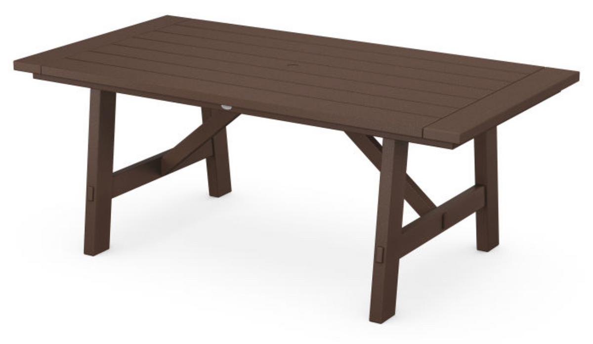POLYWOOD® Rustic Farmhouse 39&quot; x 75&quot; Dining Table