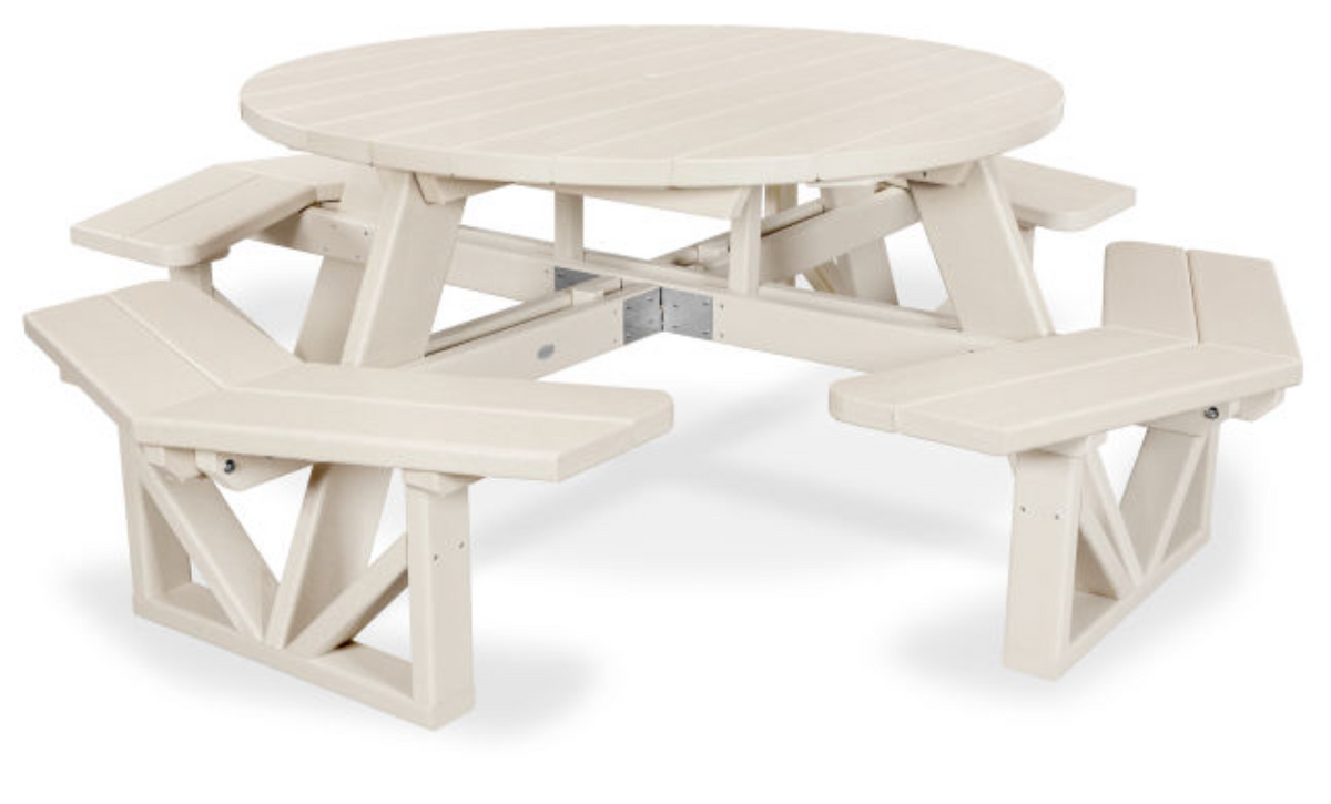 POLYWOOD® Park 53&quot; Octagon Picnic Table