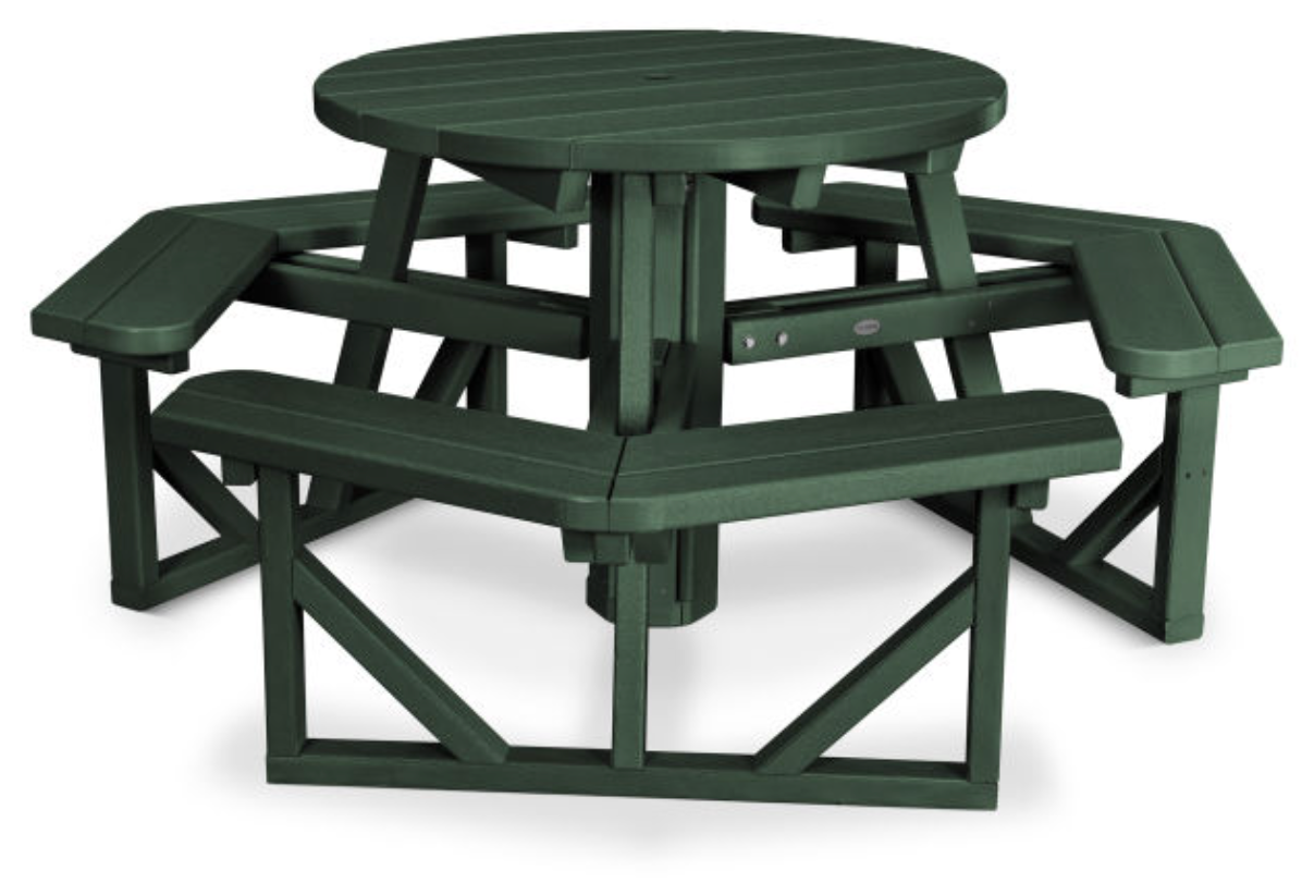 POLYWOOD® Park 36&quot; Round Picnic Table