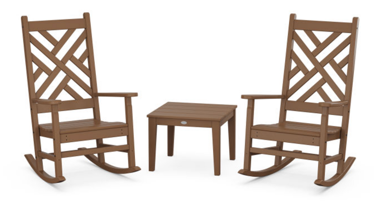 POLYWOOD® Chippendale 3-Piece Rocking Chair Set