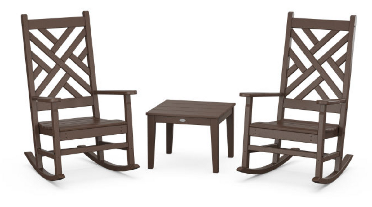 POLYWOOD® Chippendale 3-Piece Rocking Chair Set