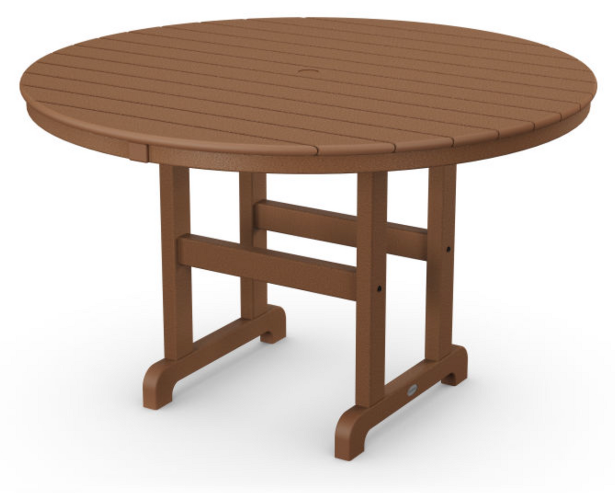 POLYWOOD® 48&quot; Round Farmhouse Dining Table