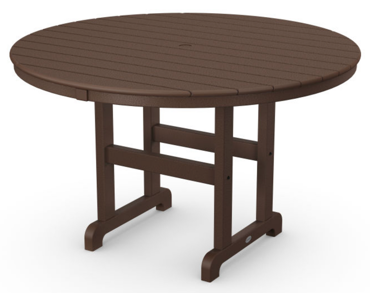POLYWOOD® 48&quot; Round Farmhouse Dining Table