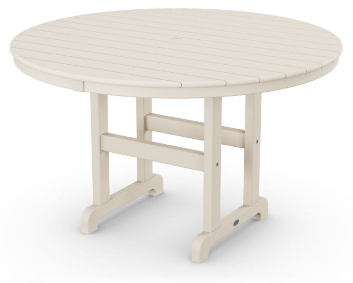 POLYWOOD® 48&quot; Round Farmhouse Dining Table