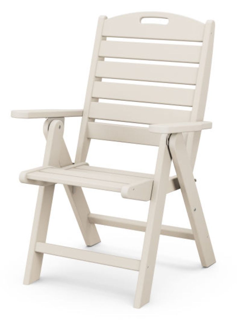 POLYWOOD® Nautical Folding Highback Chair