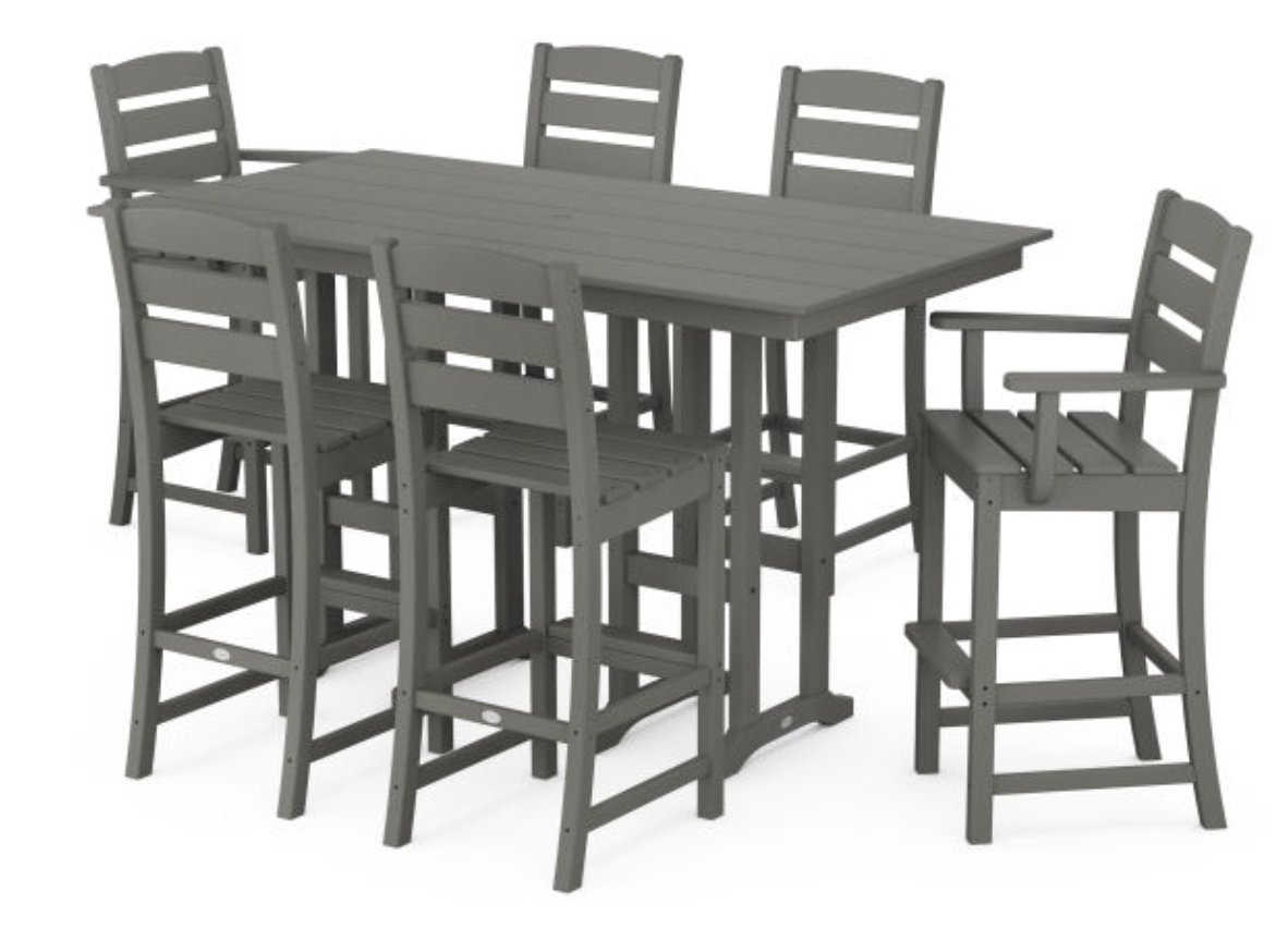 POLYWOOD® Lakeside 7-Piece Bar Set