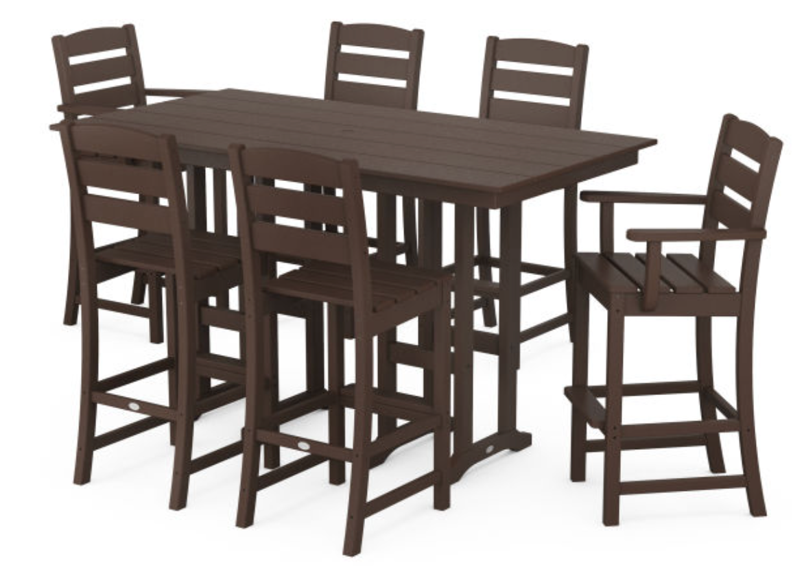 POLYWOOD® Lakeside 7-Piece Bar Set