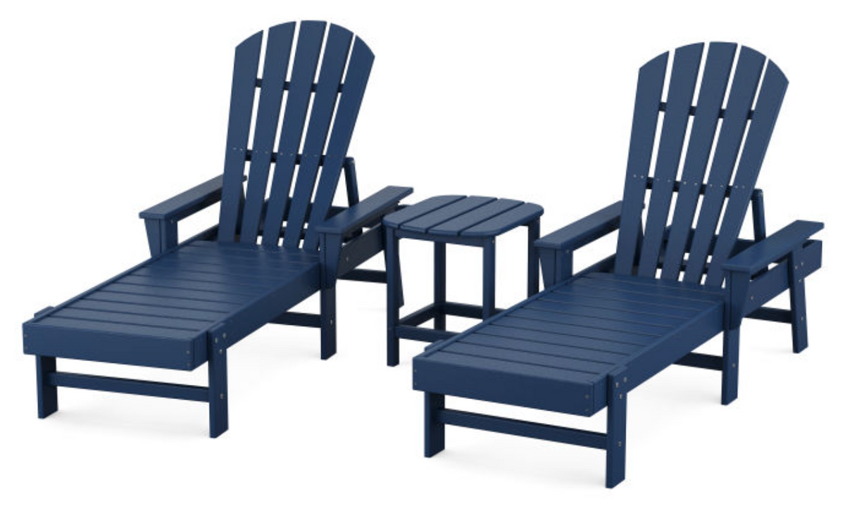 POLYWOOD® South Beach Chaise 3-Piece Set