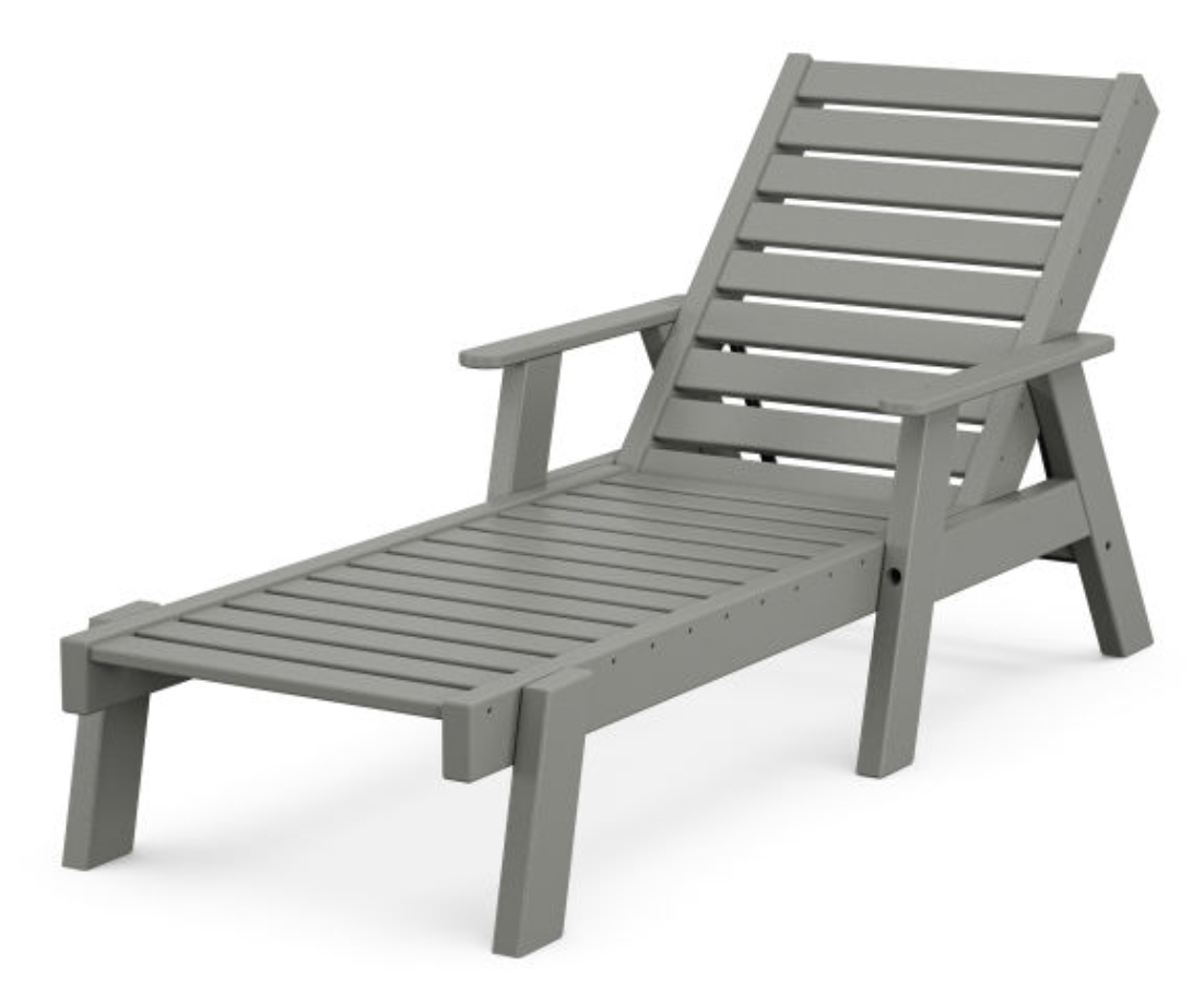 POLYWOOD® Captain Chaise with Arms