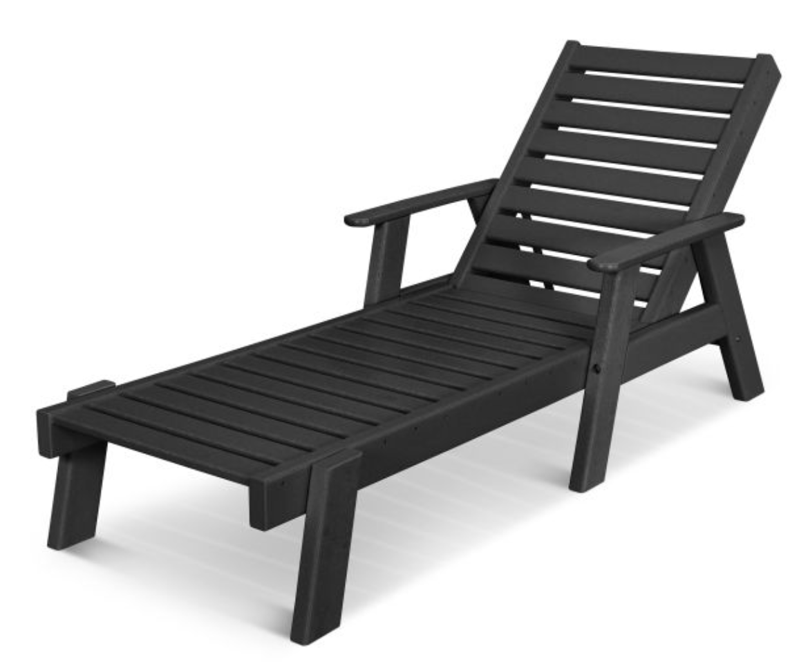 POLYWOOD® Captain Chaise with Arms