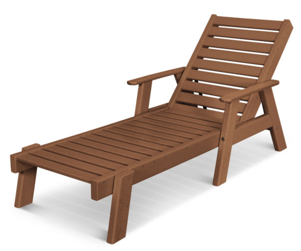 POLYWOOD® Captain Chaise with Arms