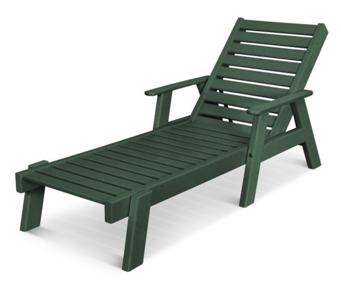 POLYWOOD® Captain Chaise with Arms