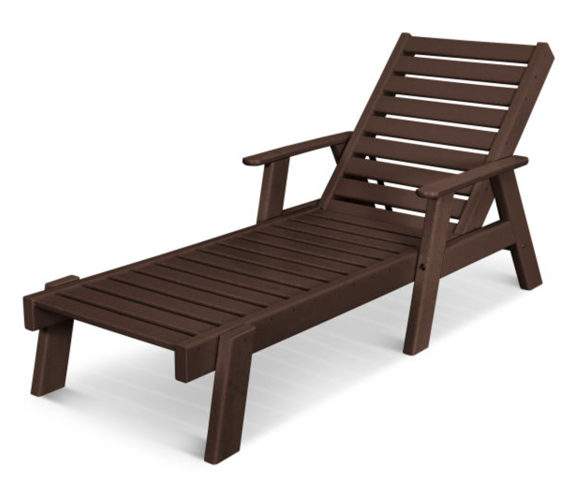 POLYWOOD® Captain Chaise with Arms