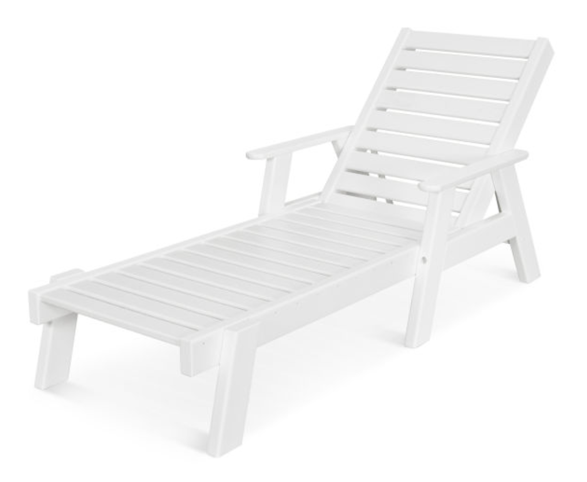 POLYWOOD® Captain Chaise with Arms