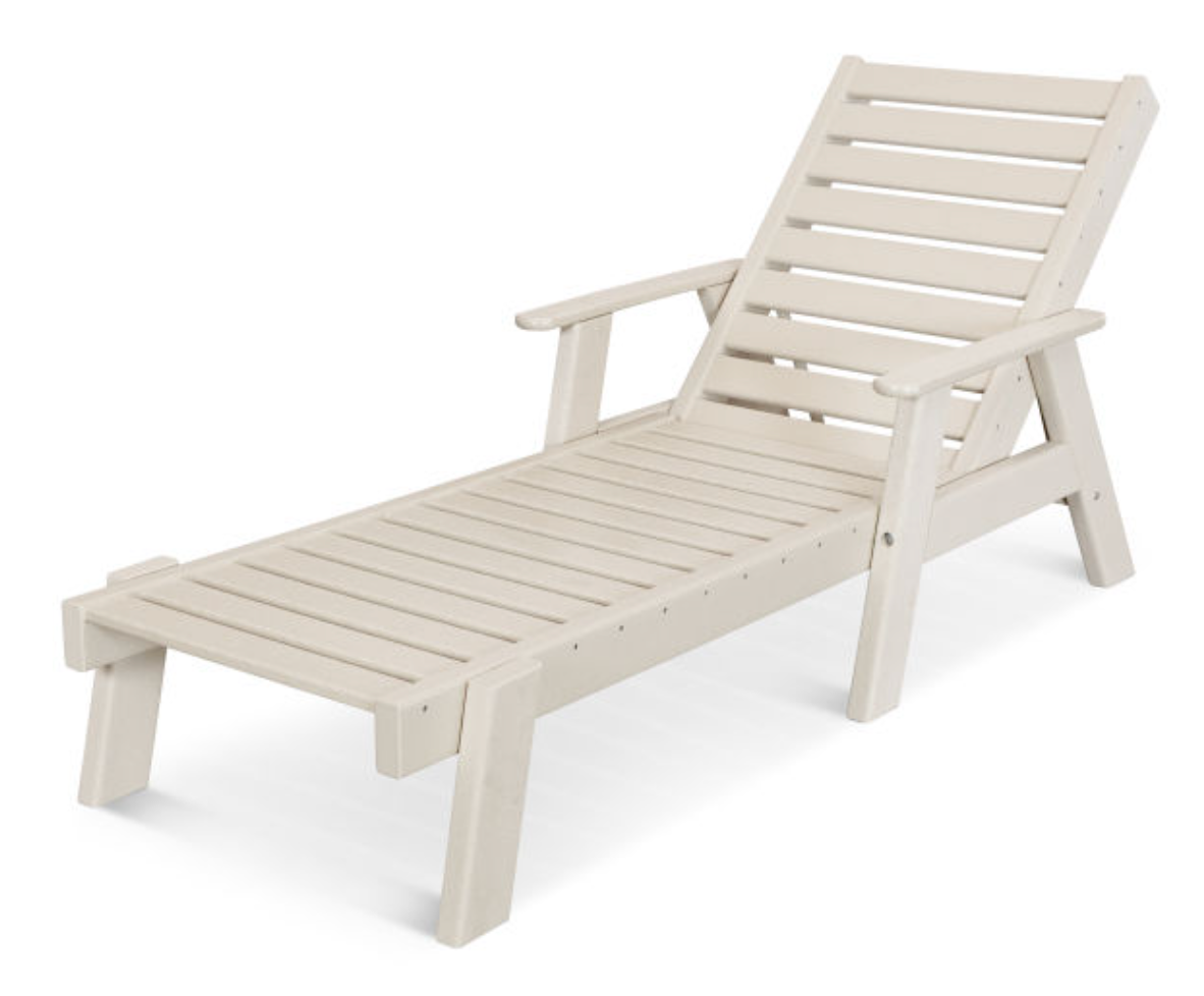 POLYWOOD® Captain Chaise with Arms