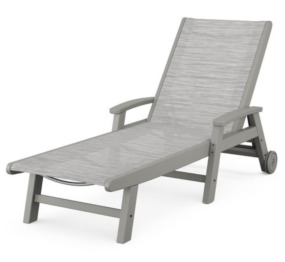 POLYWOOD® Coastal Chaise with Wheels