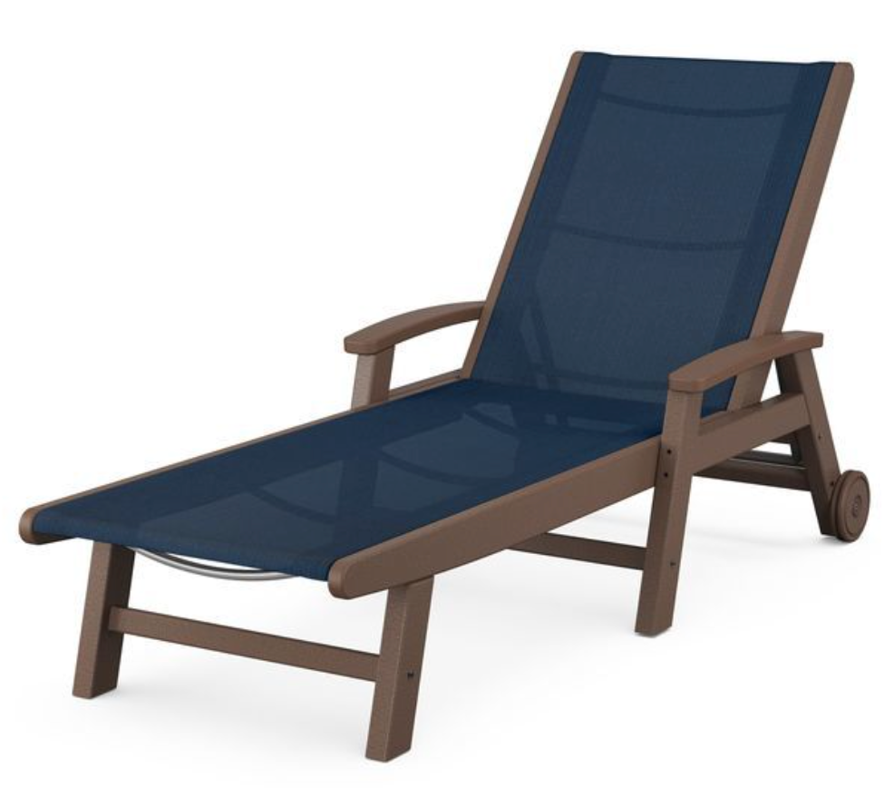 POLYWOOD® Coastal Chaise with Wheels