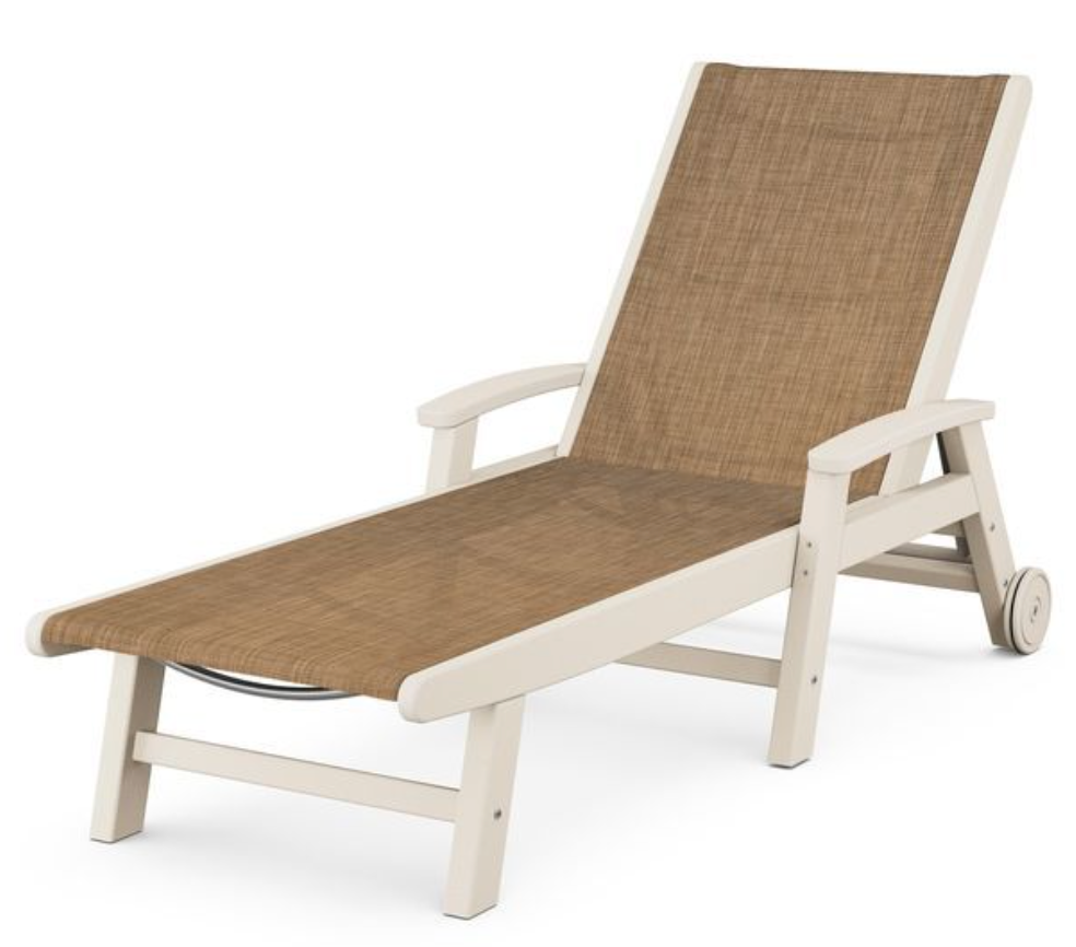 POLYWOOD® Coastal Chaise with Wheels