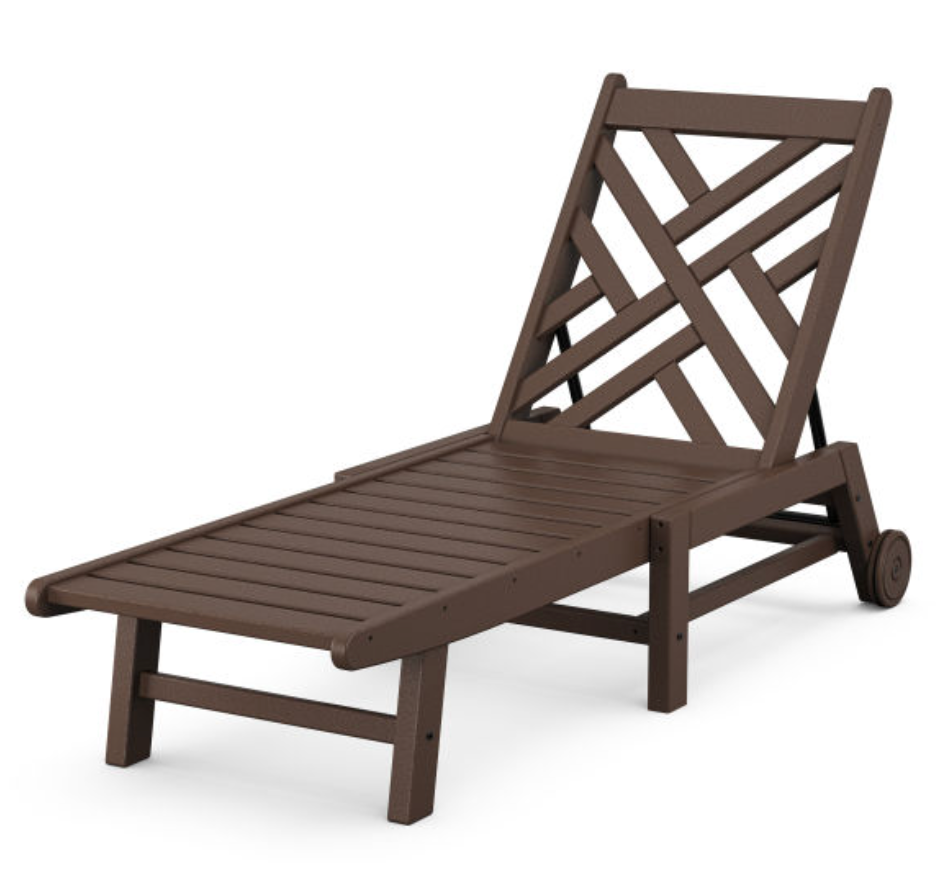 POLYWOOD® Chippendale Chaise with Wheels