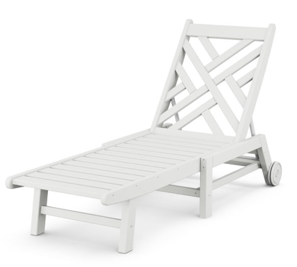 POLYWOOD® Chippendale Chaise with Wheels
