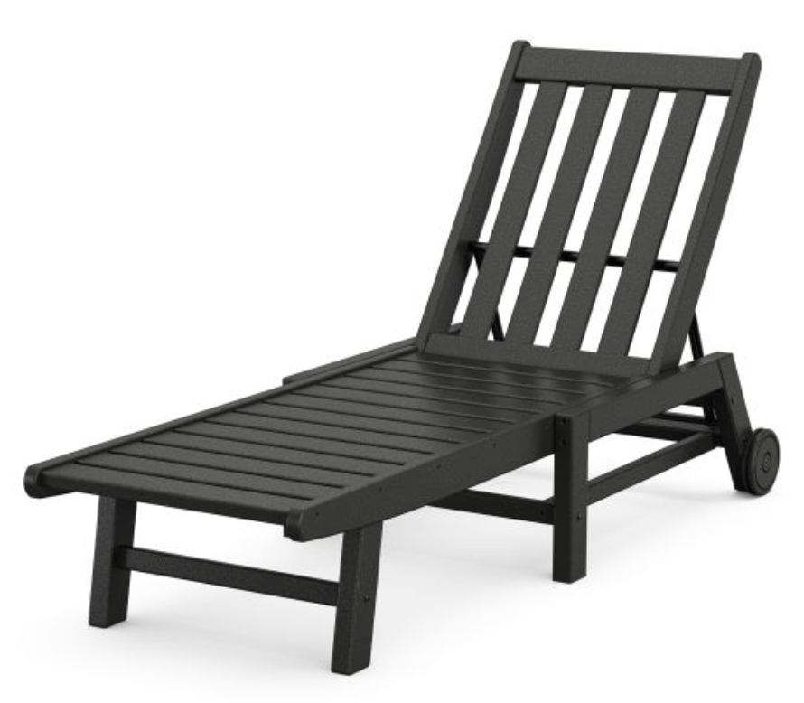 POLYWOOD® Vineyard Chaise with Wheels