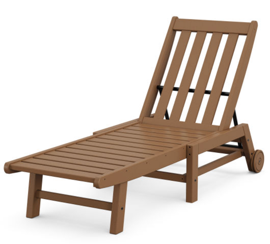 POLYWOOD® Vineyard Chaise with Wheels