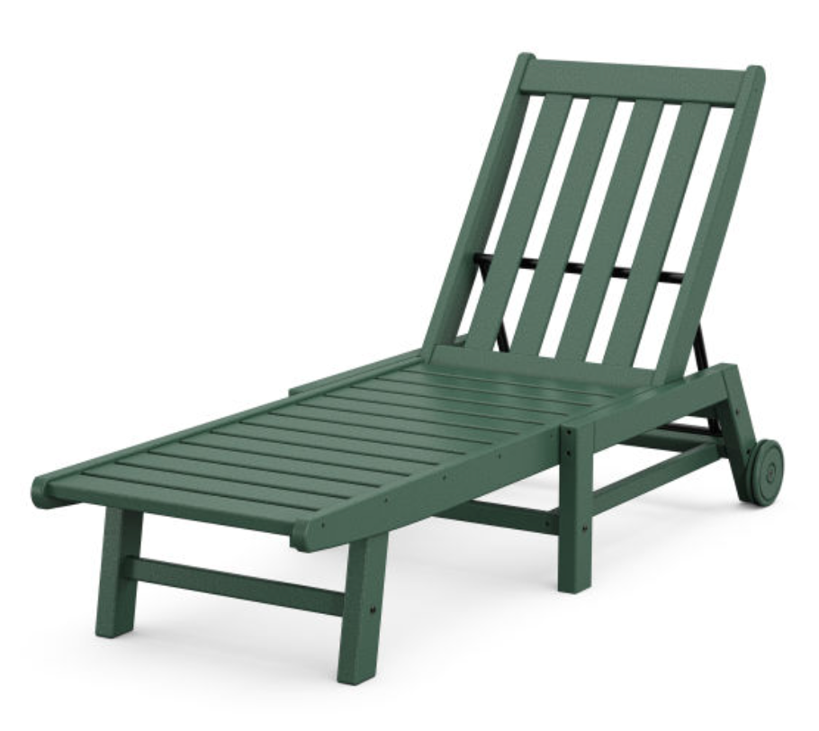 POLYWOOD® Vineyard Chaise with Wheels