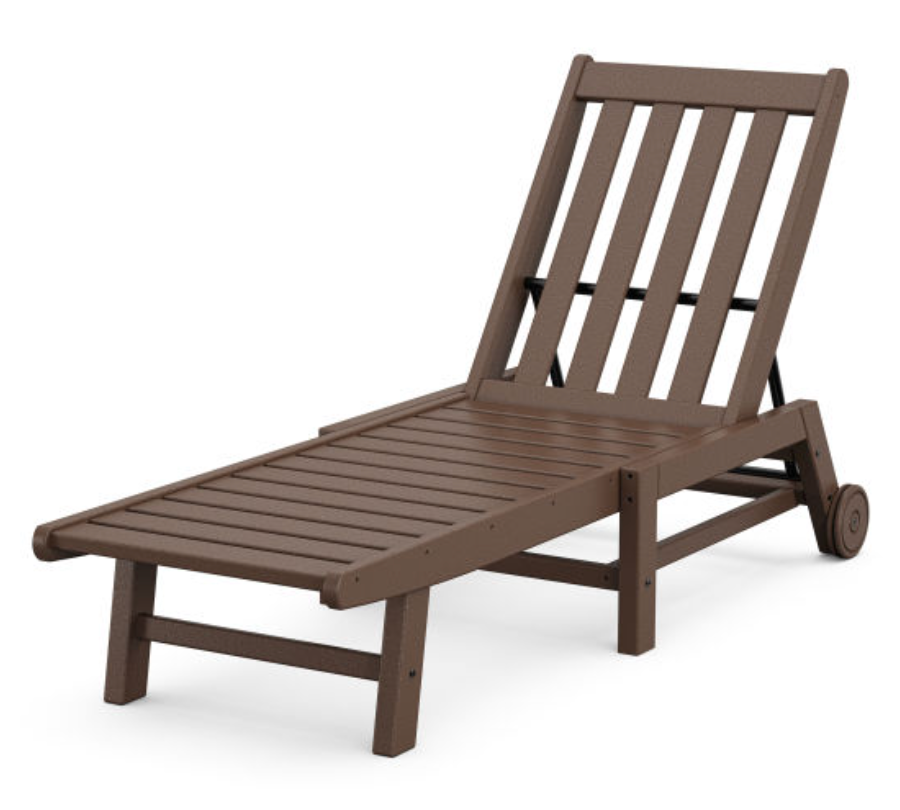 POLYWOOD® Vineyard Chaise with Wheels