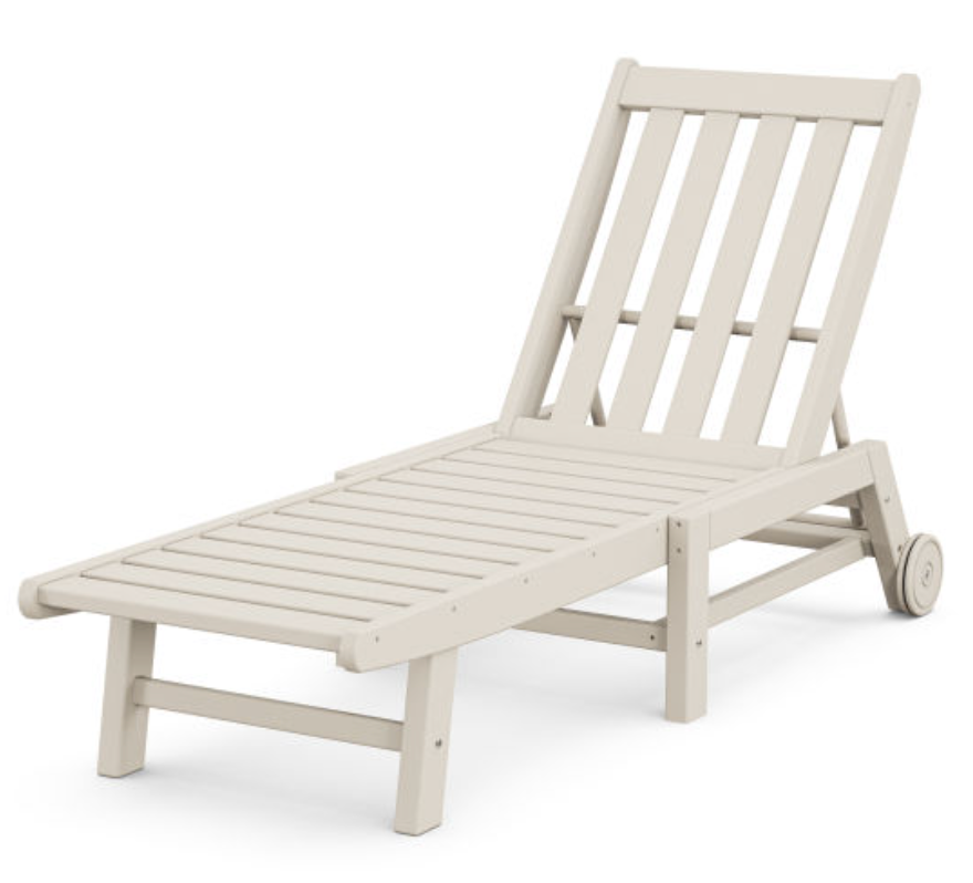 POLYWOOD® Vineyard Chaise with Wheels