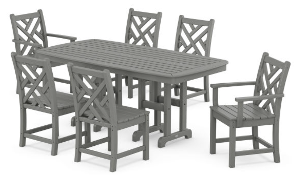 POLYWOOD® Chippendale 7-Piece Dining Set