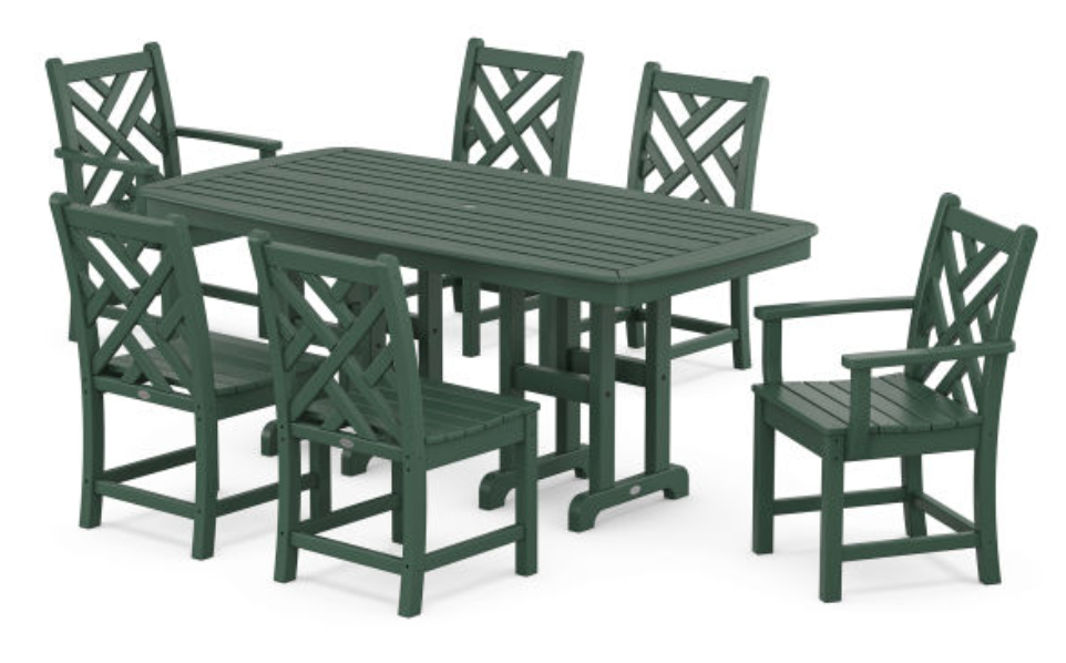 POLYWOOD® Chippendale 7-Piece Dining Set