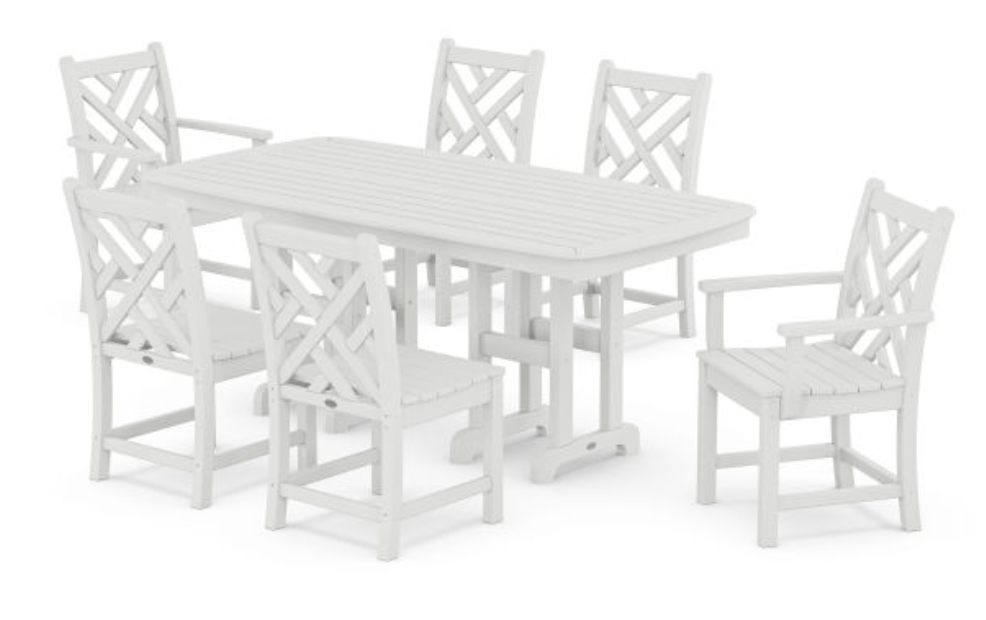 POLYWOOD® Chippendale 7-Piece Dining Set