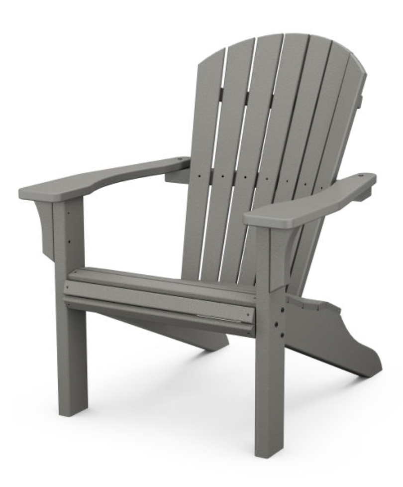 Seashell Adirondack Chair - Grey