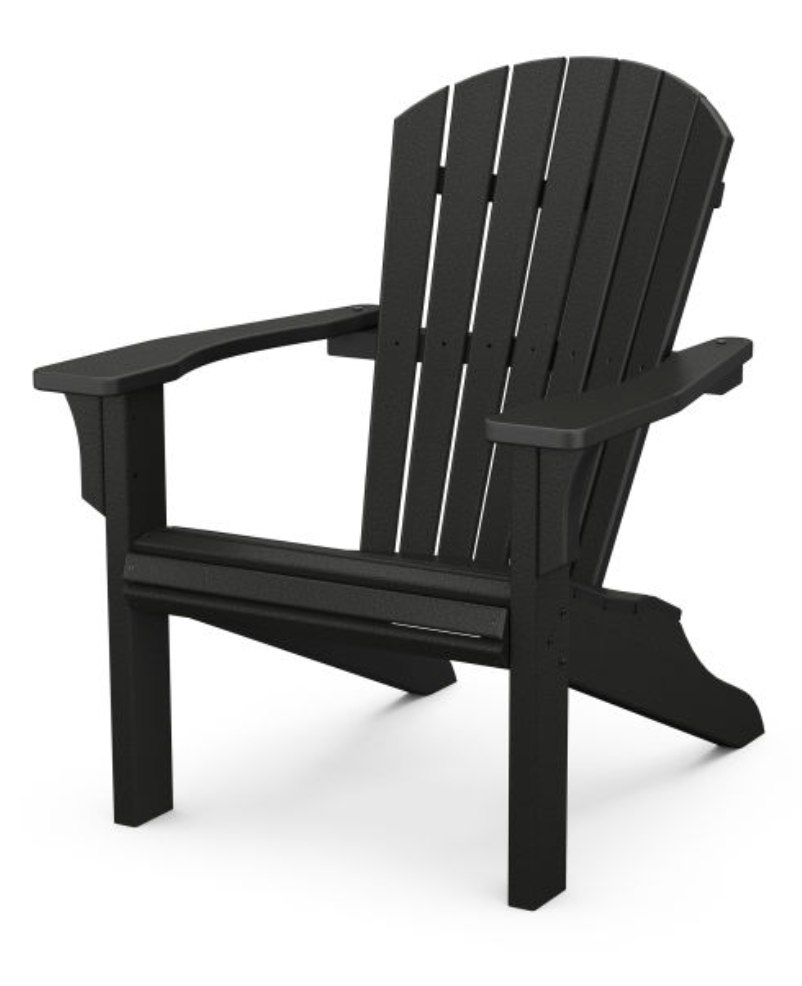 Seashell Adirondack Chair - Black