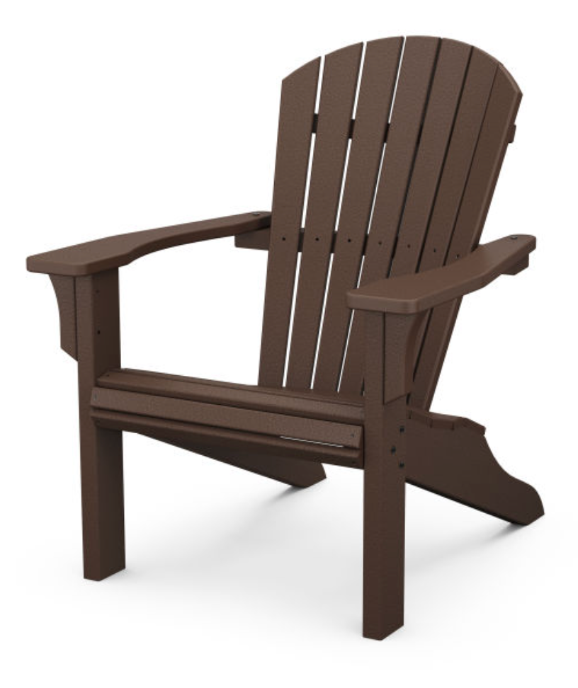 Seashell Adirondack Chair - Mahogany