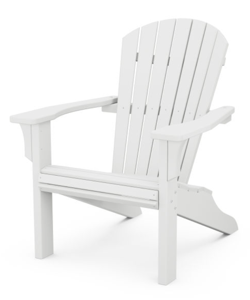 Seashell Adirondack Chair - White