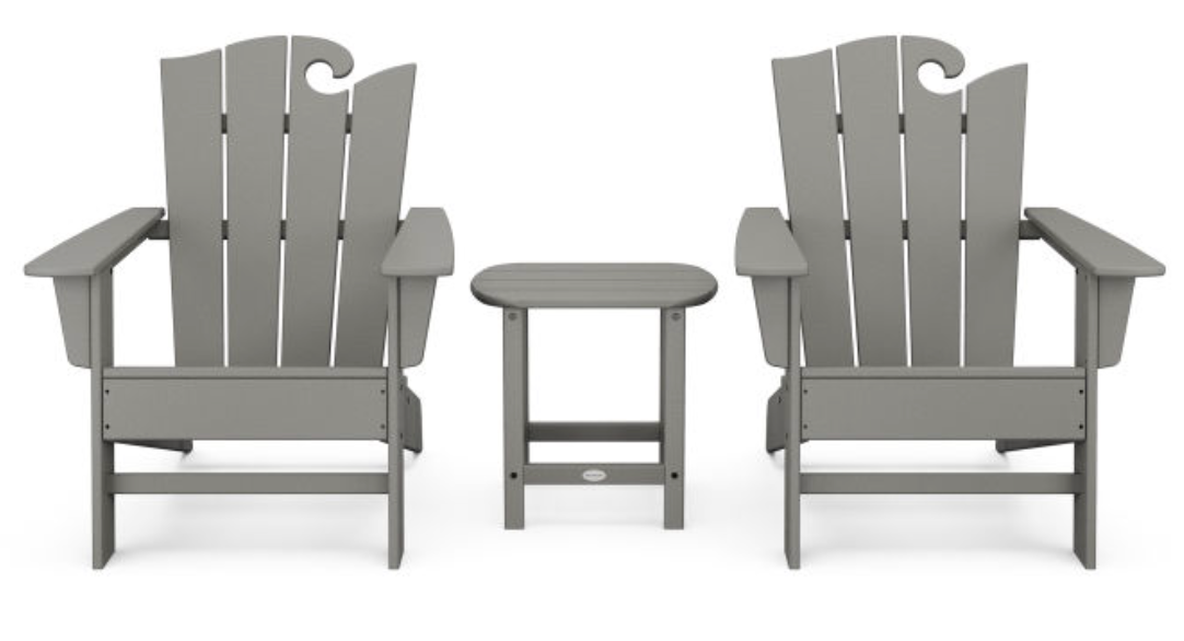 POLYWOOD® Ocean Adirondack 3-Piece Set