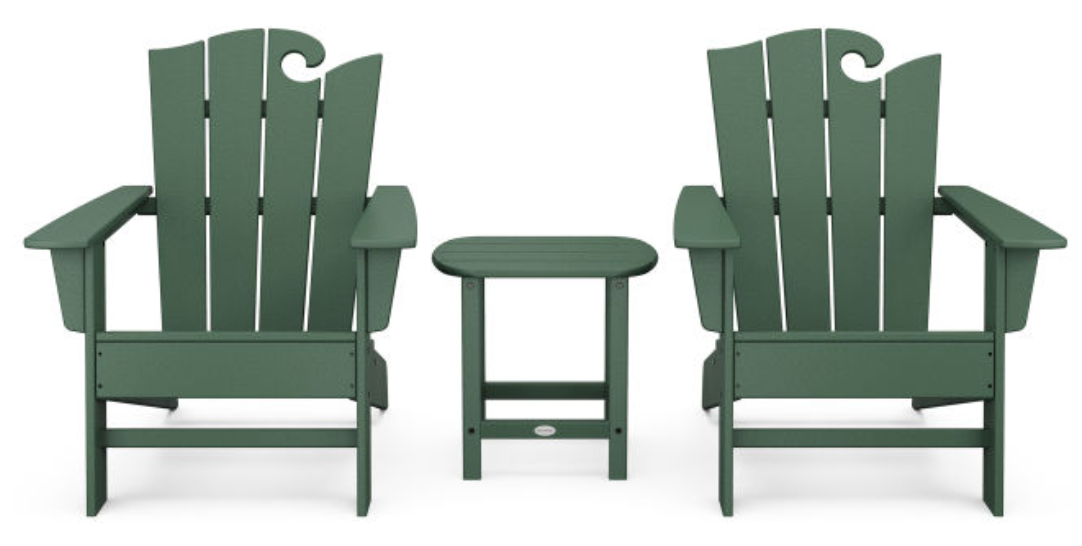 POLYWOOD® Ocean Adirondack 3-Piece Set