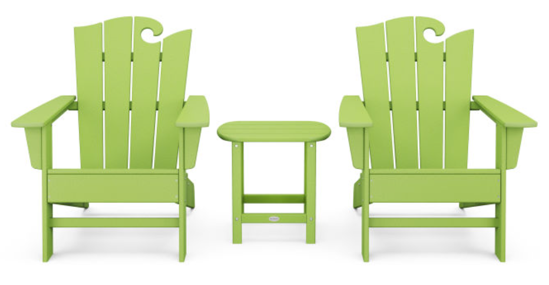 POLYWOOD® Ocean Adirondack 3-Piece Set