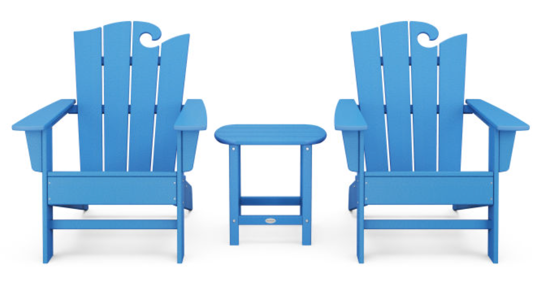 POLYWOOD® Ocean Adirondack 3-Piece Set