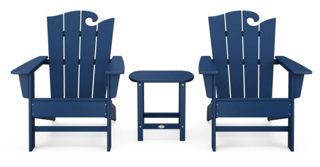 POLYWOOD® Ocean Adirondack 3-Piece Set