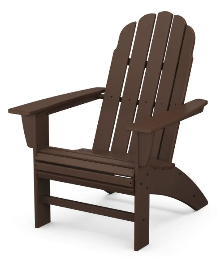 Mahogany brown Vineyard Curveback Poly Adirondack Chair