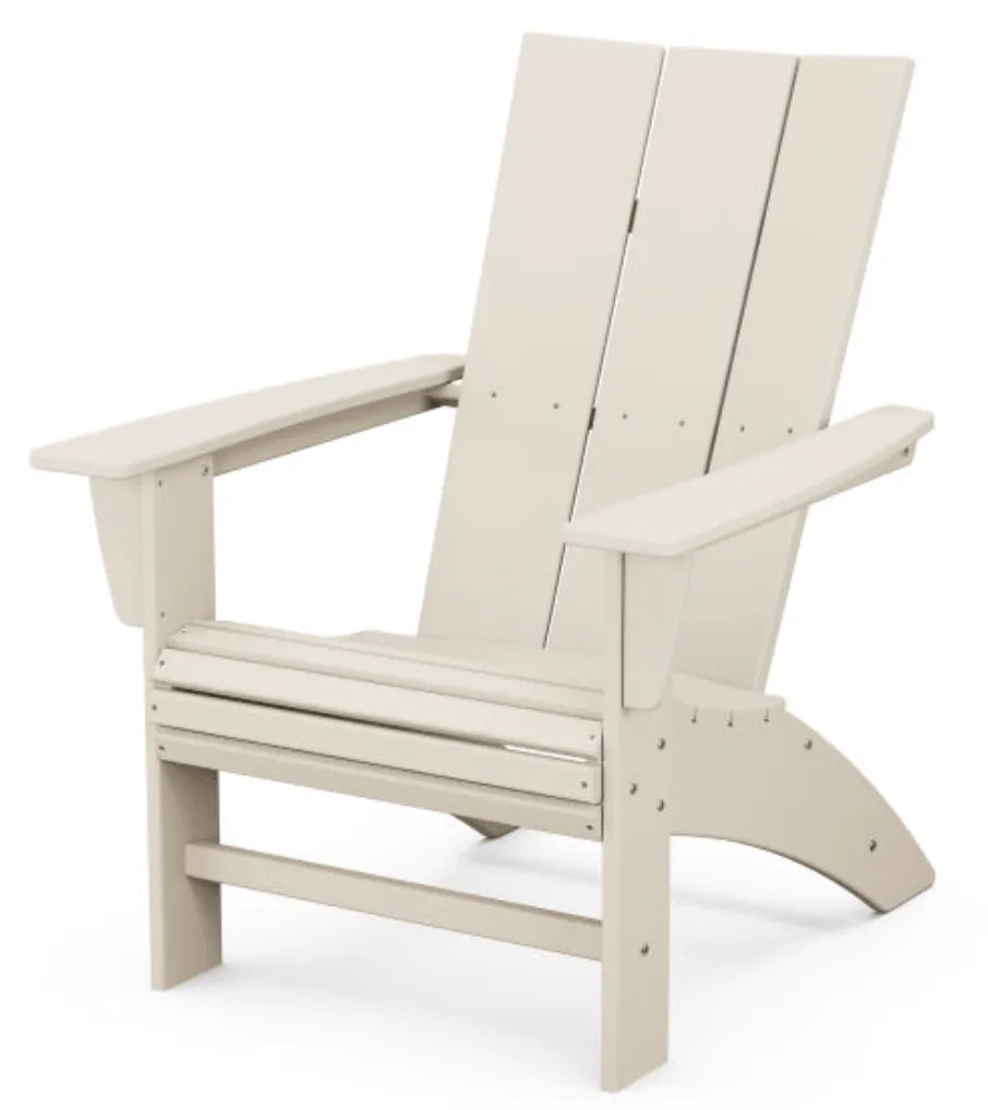 Sand Modern Curveback Poly Adirondack Chair
